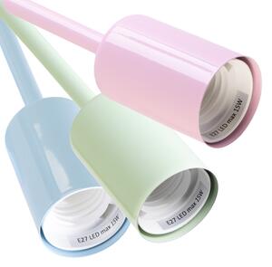 Plafoniera CAMBRIDGE 6xE27/15W/230V verde/blu/rosa