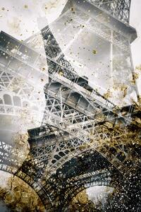 Fotografia Eiffel Tower Vintage gold, Melanie Viola