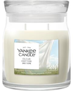 Yankee Candle Clean Cotton candela profumata Signature 368 g