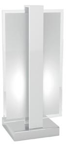 Abat-jour moderna top light cross 1106 p e27 led metallo vetro lampada tavolo - Top Light