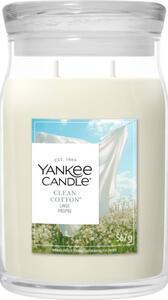 Yankee Candle Clean Cotton candela profumata Signature 567 g