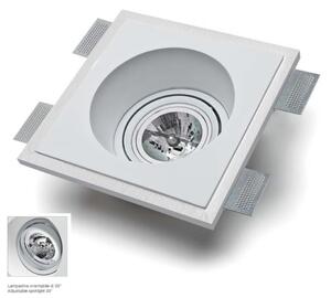 Faretto incasso gesso belfiore 9010 aquila 4039b.35 gu10 led lampada soffitto parete - Belfiore - 9010