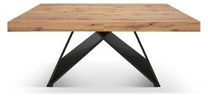 Tavolo allungabile rovere rustico con gambe incrociate M 180x90