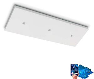 Plafoniera gesso belfiore 9010 flat tris 8903c.3040 led sistema wireless lampada soffitto - Belfiore - 9010