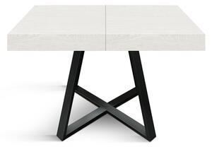 Tavolo allungabile <b> Ariel </b> da 95 a 145 con gambe incrociate nere
