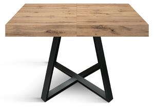 Tavolo allungabile <b> Bruno </b> da 95 a 145 con gambe incrociate nere