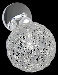 Outlet applique moderno top light willow 1098 f1 bi g9 led metallo vetro lampada parete soffitto orientabile - Lampadari Bartalini Outlet