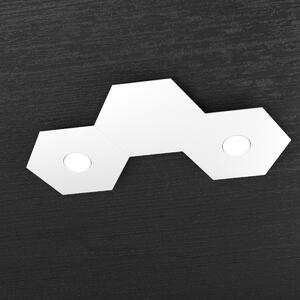 Plafoniera moderna top light hexagon 1142 2l1d a1 gx53 led metallo lampada parete soffitto - Top Light