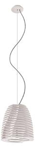 Eco-Light Lampada a sospensione Twist, faggio, bianco, 150 cm