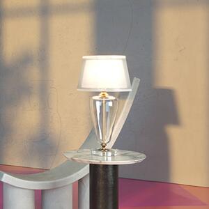 Lampada da tavolo Maytoni Verre, oro/bianco, altezza 54 cm, vetro