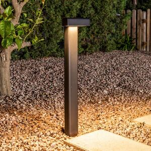 FARO BARCELONA Lampioncino LED Balic, nero, alluminio, altezza 58 cm