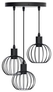 Lampadario da soffitto Trio Nero opaco 3 x E27 Aigostar