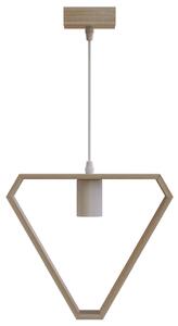 Lampadario da soffitto Comb Marrone in legno 1 x E27 Aigostar