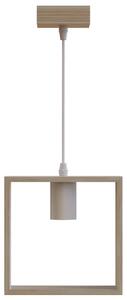 Lampadario da soffitto Ruby Marrone in legno 1 x E27 Aigostar