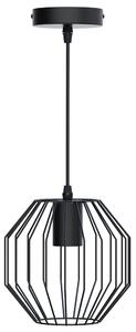 Lampadario da soffitto Exagon Nero opaco 1 x E27 Aigostar