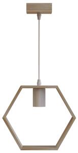 Lampadario da soffitto Hive Marrone in legno 1 x E27 Aigostar
