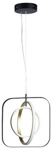 Lampadario da soffitto Meridian Nero e oro 30W Bianco caldo 2700K Aigostar