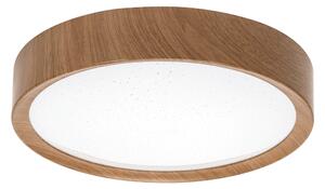 Plafoniera Led 12W Cornice marrone rotonda Bianco freddo 6500K Aigostar