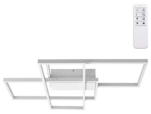 Lampadario Led da soffitto geometrico Bianco 38W CCT temperatura colore regolabile con telecomando Aigostar