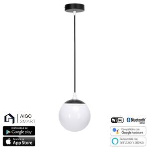 Lampadario da soffitto Sfera 8W Smart Bluetooth CCT + RGB illuminazione Led regolabile con telecomando Aigostar
