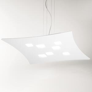 Sospensione gea luce isotta s gx53 led 69x62 biemissione alluminio lampadario moderno interno - Gea Luce