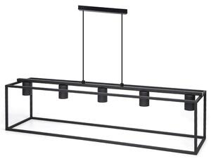 Lampadario da soffitto Piped Nero opaco 5 x E27 Aigostar