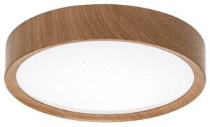 Plafoniera Led 12W Cornice marrone rotonda Bianco caldo 3000K Aigostar