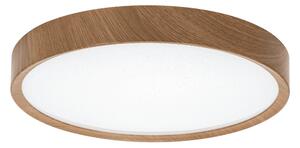 Plafoniera Led 24W Cornice marrone rotonda Bianco caldo 3000K Aigostar