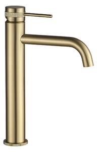 Rubinetto da lavabo Rea Lungo Grip Brush Gold high