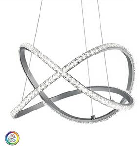 Lampadario trio lighting rubin 30w led 2350lm 3000°k rgb dimmerabile sospensione luce notturna ultramoderna interno - Trio Lighting
