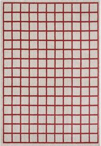 Tappeto rosso/beige 160x230 cm Picnic - ESTE