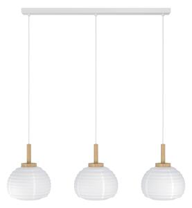 Eglo 44066 - Lampadario su cavo SUMMERHILL 3xE27/40W/230V bianco/beige