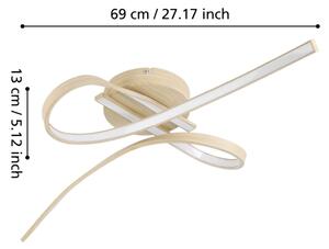 Eglo 901103 - Plafoniera LED SELVINA LED/20,5W/230V marrone