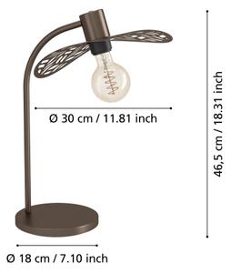 Eglo 44126 - Lampada da tavolo SWABY 1xE27/60W/230V bronzo