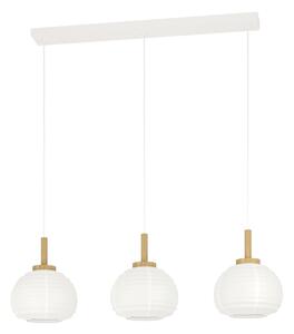 Eglo 44066 - Lampadario su cavo SUMMERHILL 3xE27/40W/230V bianco/beige