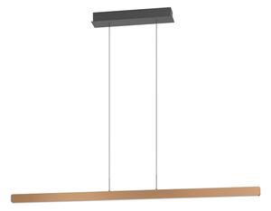 Eglo 390499 - Lampadario dimmerabile a sospensione con cavo CIGGIANO LED/30W/230V dorato + telecomando