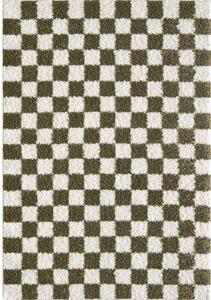 Tappeto verde scuro/crema 120x170 cm Grida - ESTE