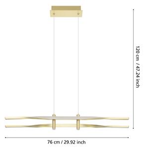 Eglo 901226 - Lampadario LED a sospensione con cavo COLMEAL LED/21W/230V, dorato