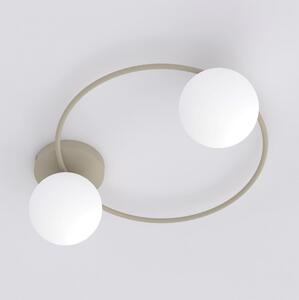 Lampada da soffitto in acciaio SOPRA 2 da interno 2xE14