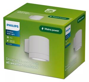 Philips - Lampada da parete per esterni FYLX 1xGU10/5W/230V bianca IP44