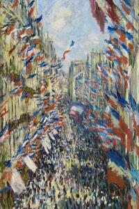 Riproduzione The Rue Saint-Denis Celebration of June 30 1878, Claude Monet