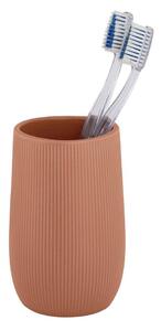 Portaspazzolino marrone in ceramica Fablo – Wenko