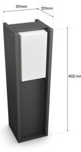 Philips - Lampada da esterno dimmerabile a LED Hue TURACO 1xE27/8,1W/230V 40 cm IP44
