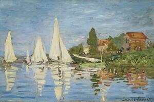 Riproduzione Regatta at Argenteuil c 1872, Claude Monet