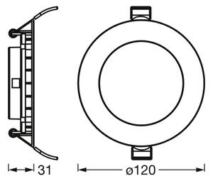 Osram - Set da 3 faretti da incasso SPOT LED/8W/230V 3000K bianco