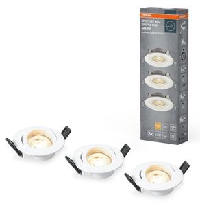 Osram - Set da 3 faretti da incasso LED SPOT LED/4,9W/230V 2700K bianchi