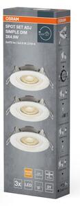 Osram - Set da 3 faretti da incasso LED SPOT LED/4,9W/230V 2700K bianchi