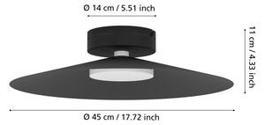 Eglo 902182 - Plafoniera LED RGBW dimmerabile CONOMAVILLA-Z LED/15,5W/230V nero