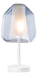 Abat-jour moderna top light double skin 1176bi p beta bl e27 led vetro lampada tavolo - Top Light