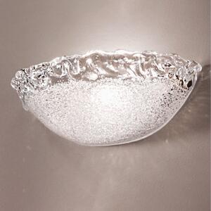 Applique classica due p frost 2699 ap e27 led vetro graniglia cristallo lampada parete vaschetta - Due P Illuminazione